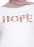 White Printed Long - Sleeve Design 25 - Khotwh
